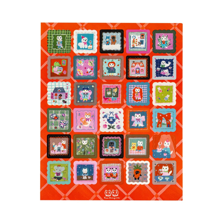 Hobonichi 2027 - Yumi Kitagishi: Stickers - Daily Life of White Cat