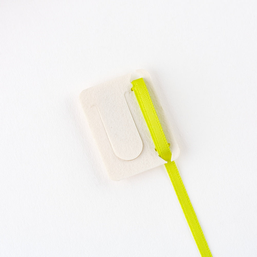 Hobonichi Techo 2026 - Embroidered Bookmark - White Cat by Yumi Kitagishi