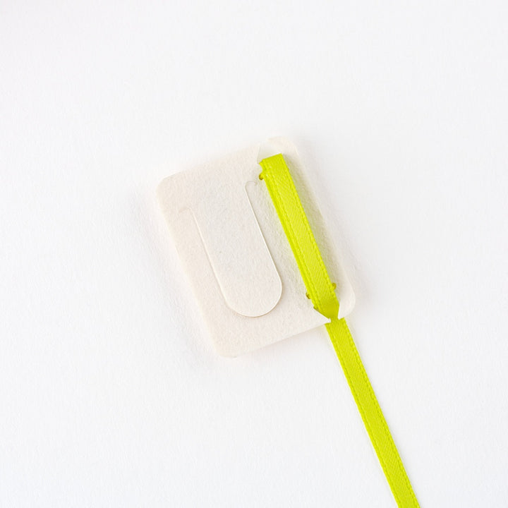 Hobonichi Techo 2026 - Embroidered Bookmark - White Cat by Yumi Kitagishi