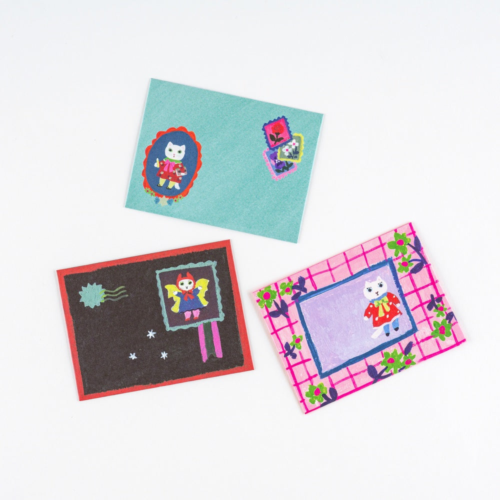 Hobonichi Techo 2026 Spring Edition - Yumi Kitagishi White Cat’s Mini Letter Set