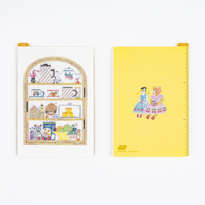 Hobonichi Techo 2026 - Pencil Board - Happy Tea Time by Iyo Okumi - (A6 Size / A5 Size / Weeks)