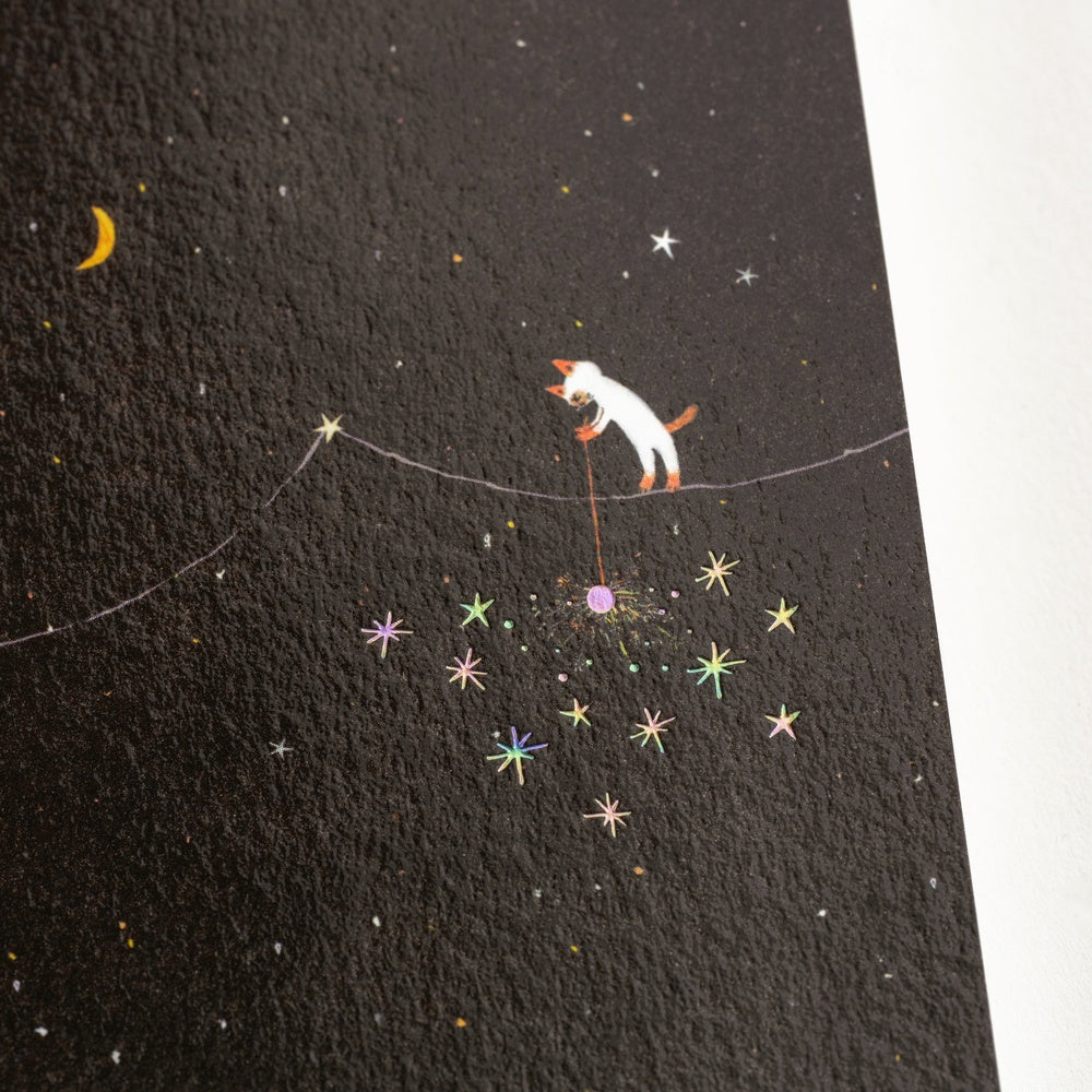 Hobonichi – A5 Graph Notebook – Another Night of Falling Star Sparklers by Hiroko Kubota