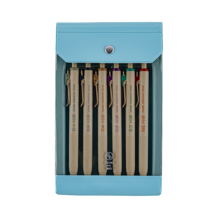 Hobonichi Techo 2026 - TSUKI no IRO Uniball One 0.38mm - July-Dec Set with Case