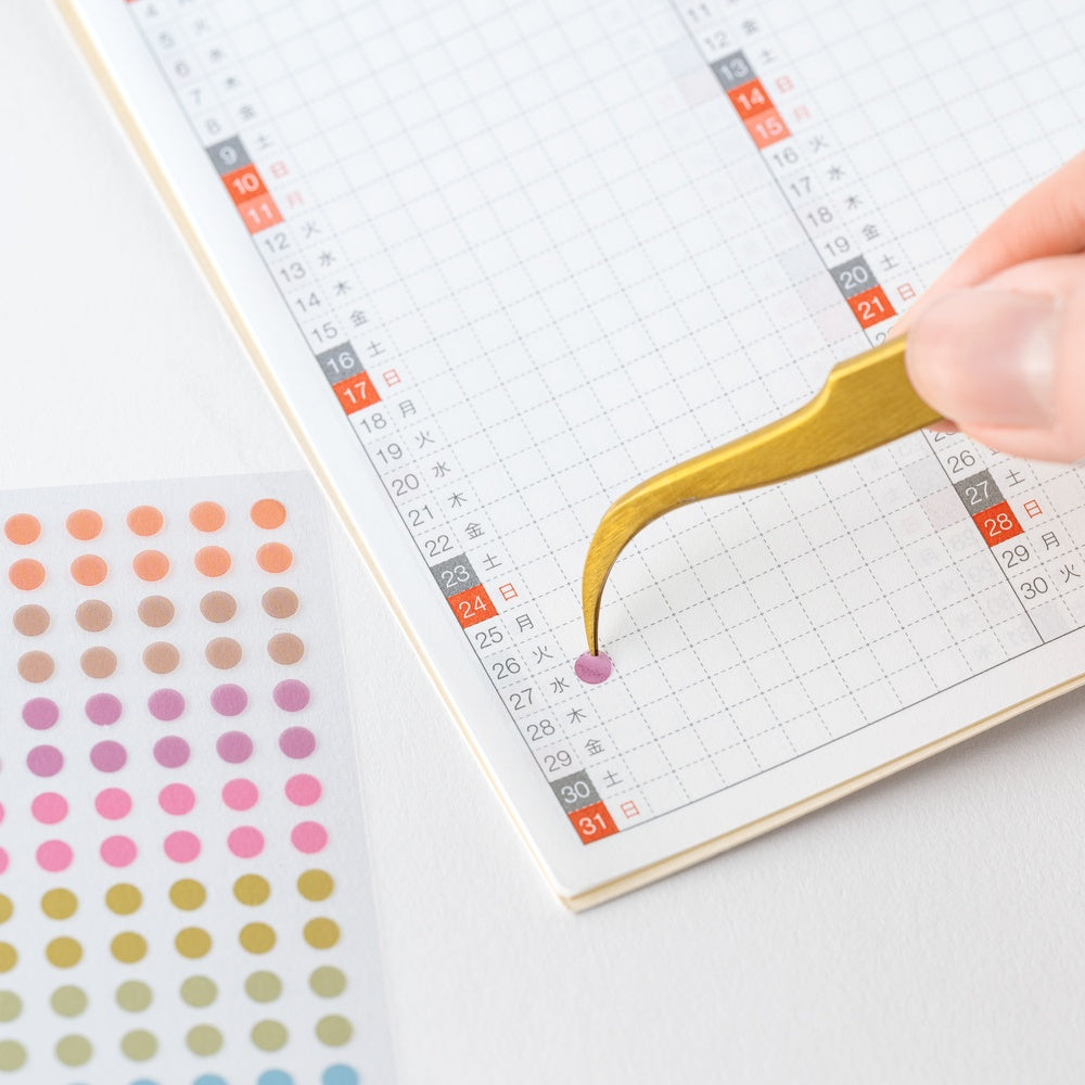 Hobonichi 2027 - TSUKI no IRO: Transparent Dot Stickers (3.5mm)