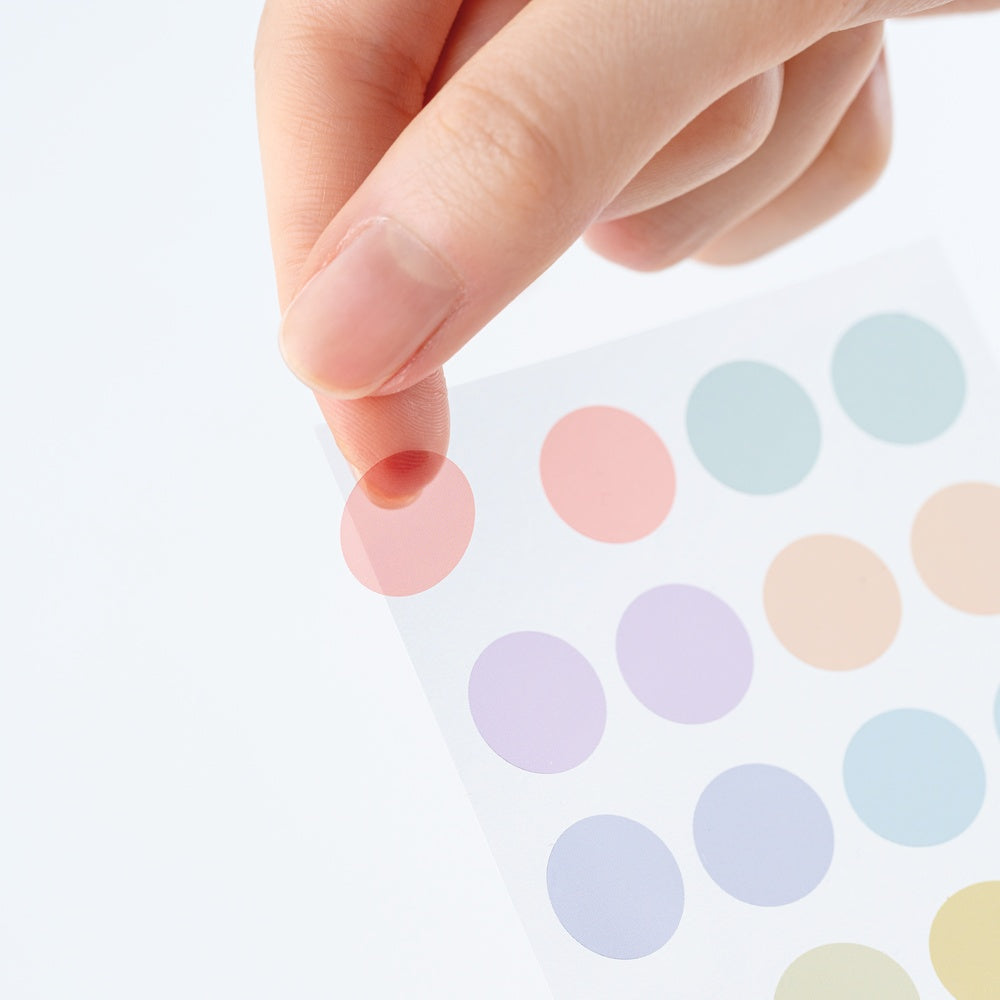 Hobonichi 2027 - TSUKI no IRO: Transparent Dot Stickers (15mm)