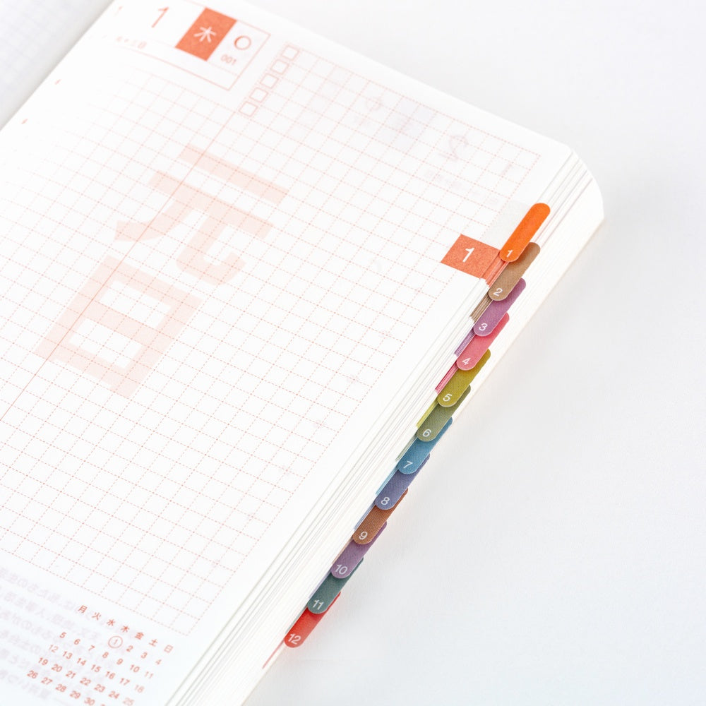 Hobonichi Techo 2026 - TSUKI no IRO Index Stickers