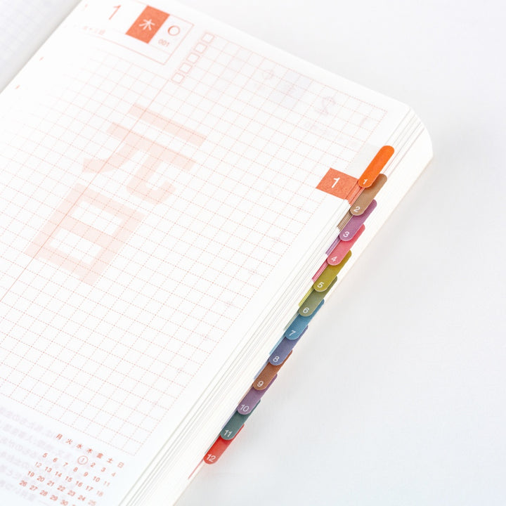 Hobonichi Techo 2026 - TSUKI no IRO Index Stickers