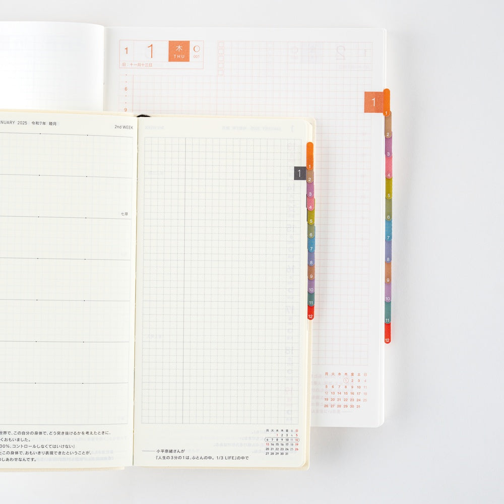 Hobonichi Techo 2026 - TSUKI no IRO Index Stickers