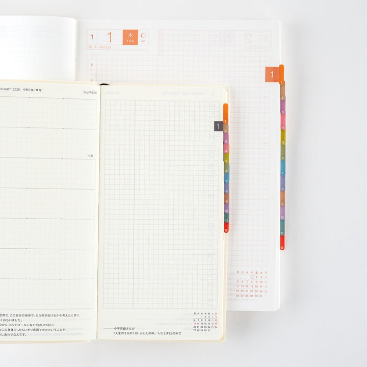 Hobonichi Techo 2026 - TSUKI no IRO Index Stickers