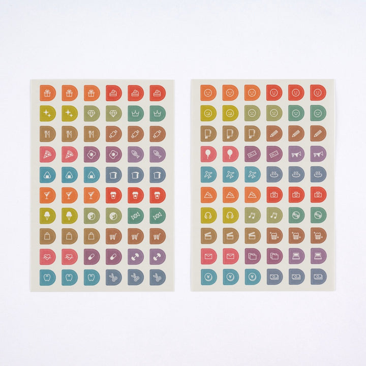 Hobonichi 2027 - TSUKI no IRO: Sticker Set (Schedule)
