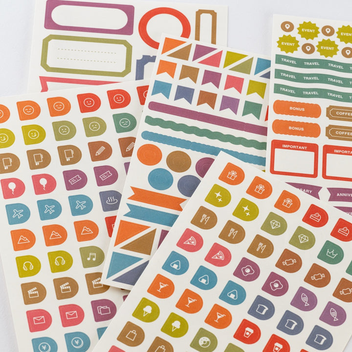 Hobonichi 2027 - TSUKI no IRO: Sticker Set (Schedule)