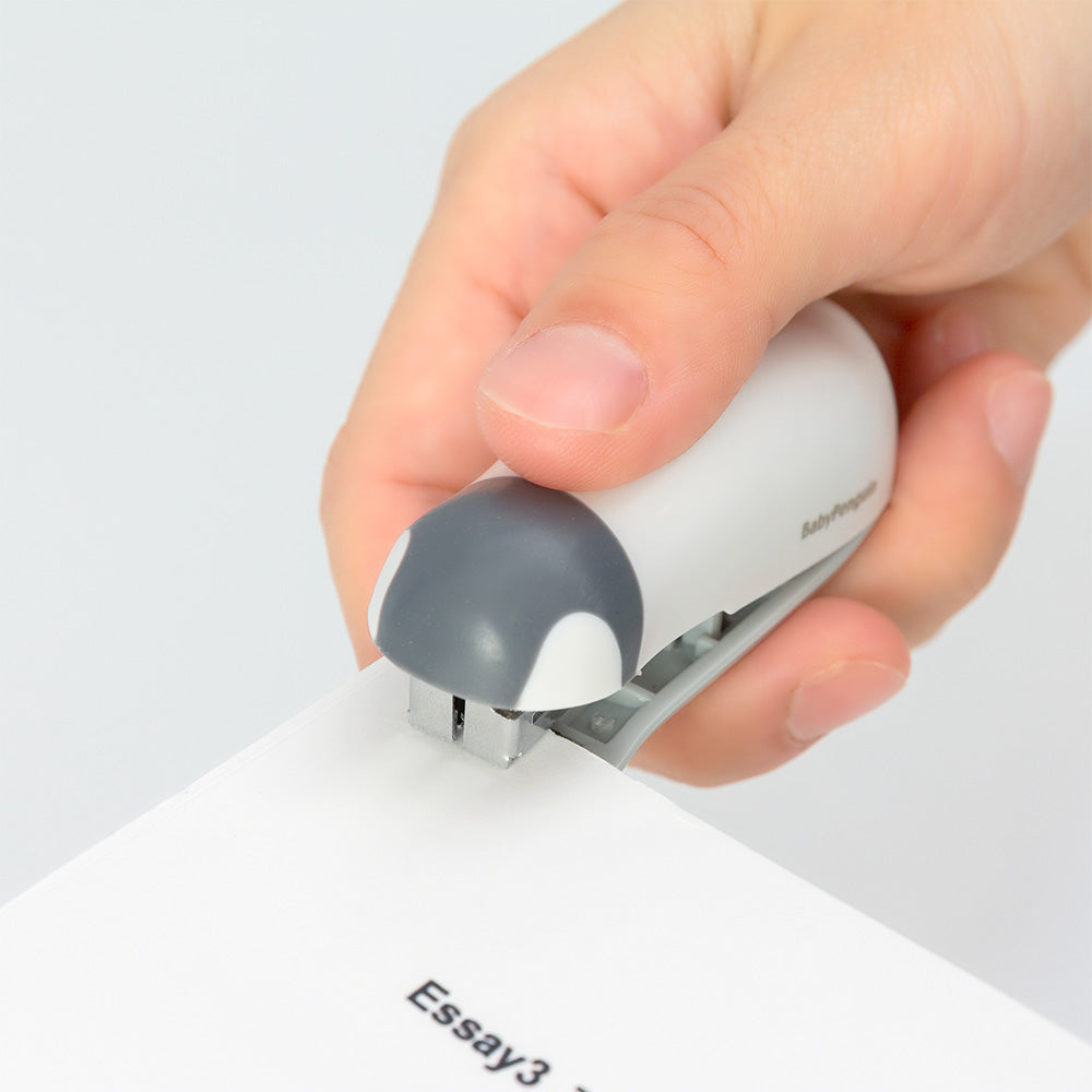 Midori - Compact Stapler - Baby Penguin - White