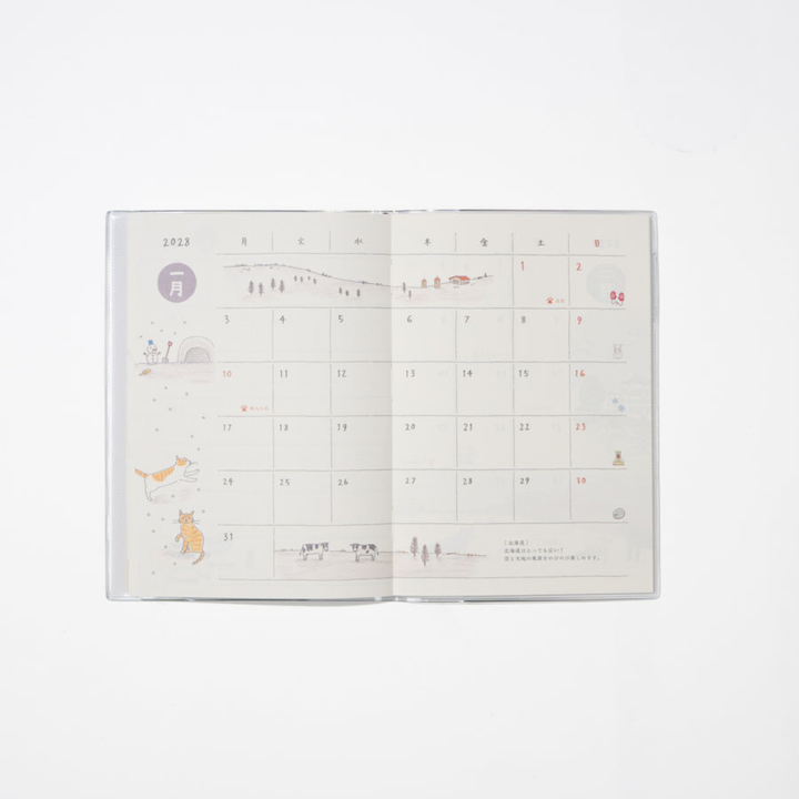 Midori - 2027 Mini Pocket Diary - Cat