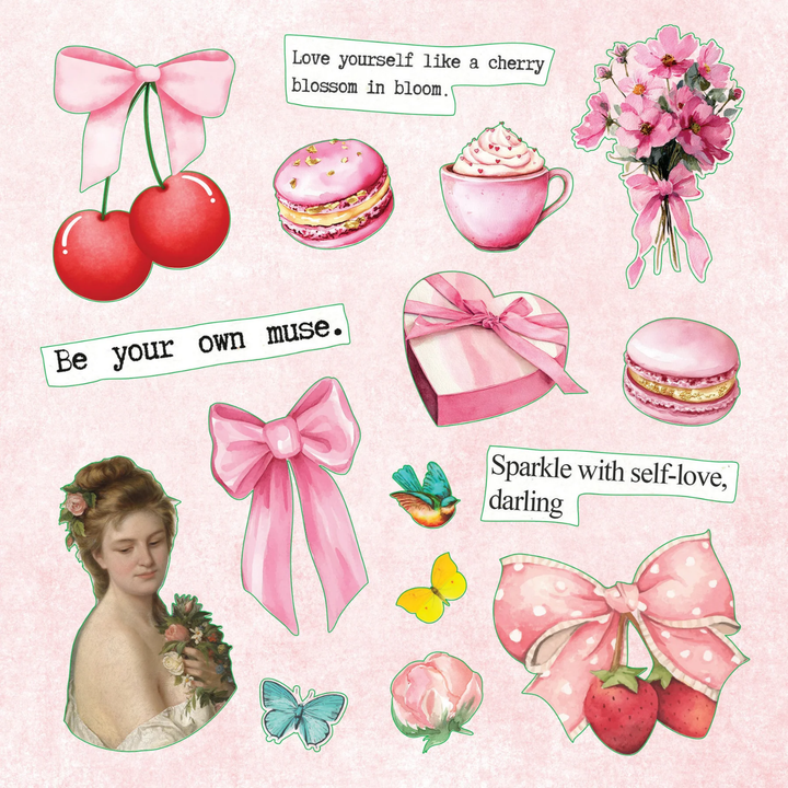 Peter Pauper Press - Sticker Book - La Petite Coquette