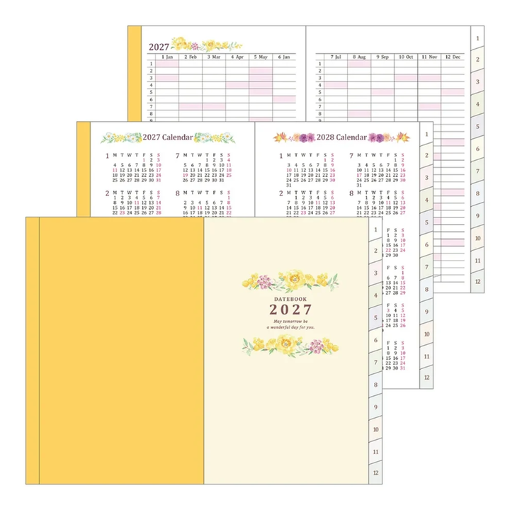 Midori - 2027 Mini Pocket Diary - Country Time Flower