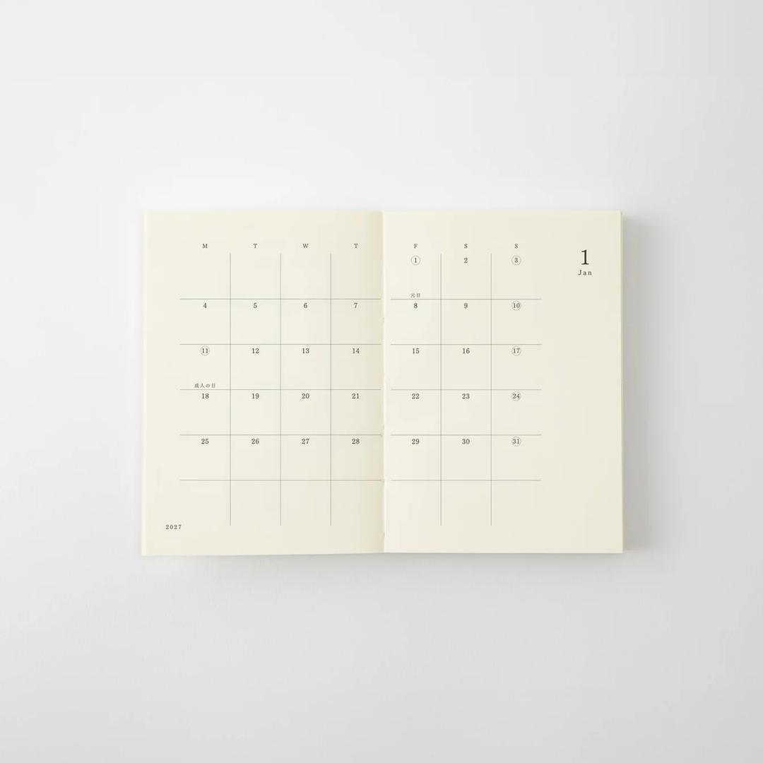 Midori - MD Notebook Diary 2027 - A7