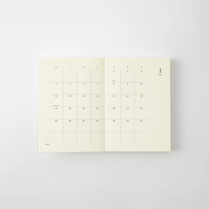 Midori - MD Notebook Diary 2027 - A7