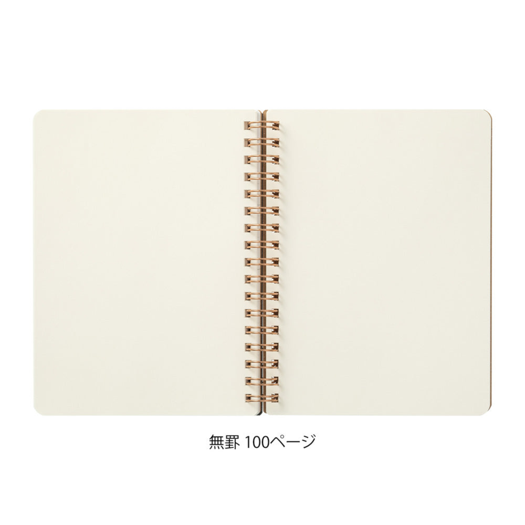 Midori - MD World Meister's Ring Notebook Grain B6 - Red
