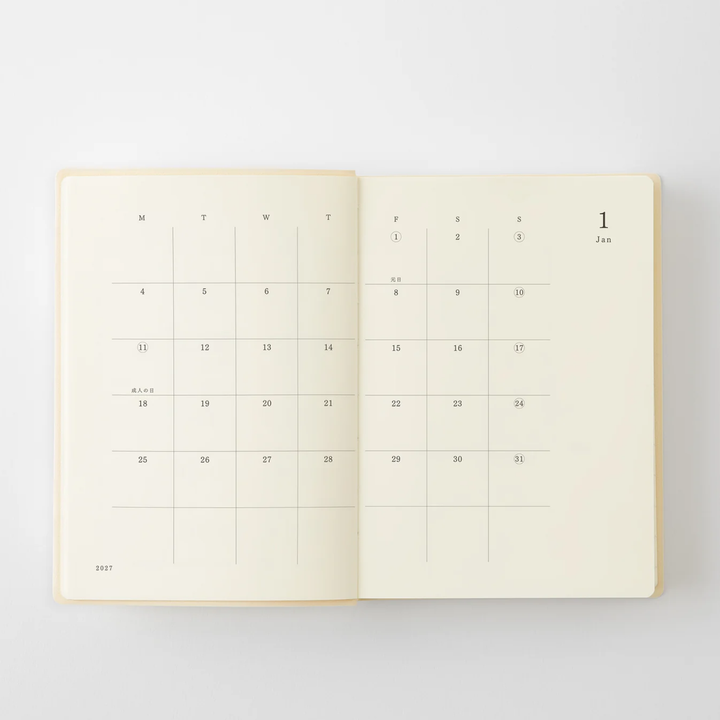 Midori - MD Notebook Diary 1 Day 1 Page 2027 - A6
