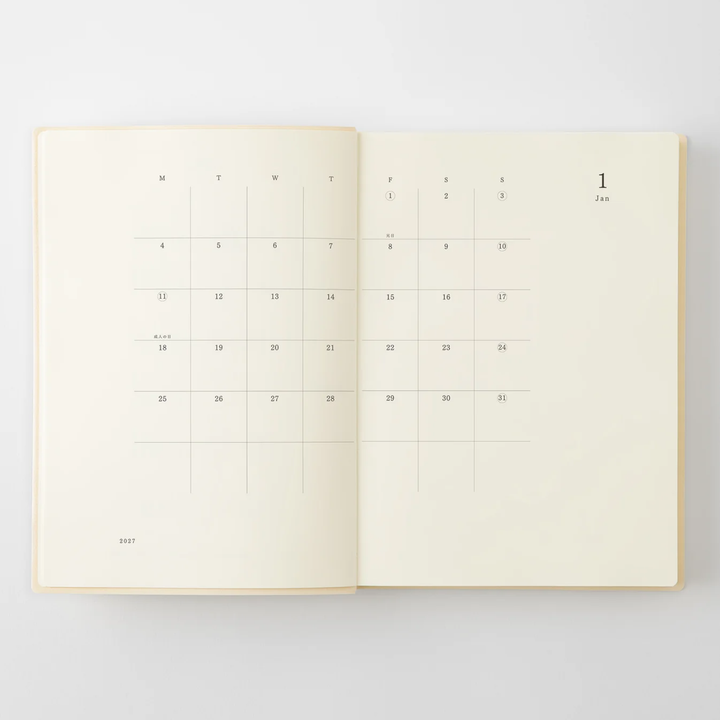 Midori - MD Notebook Diary 1 Day 1 Page 2027 - A5