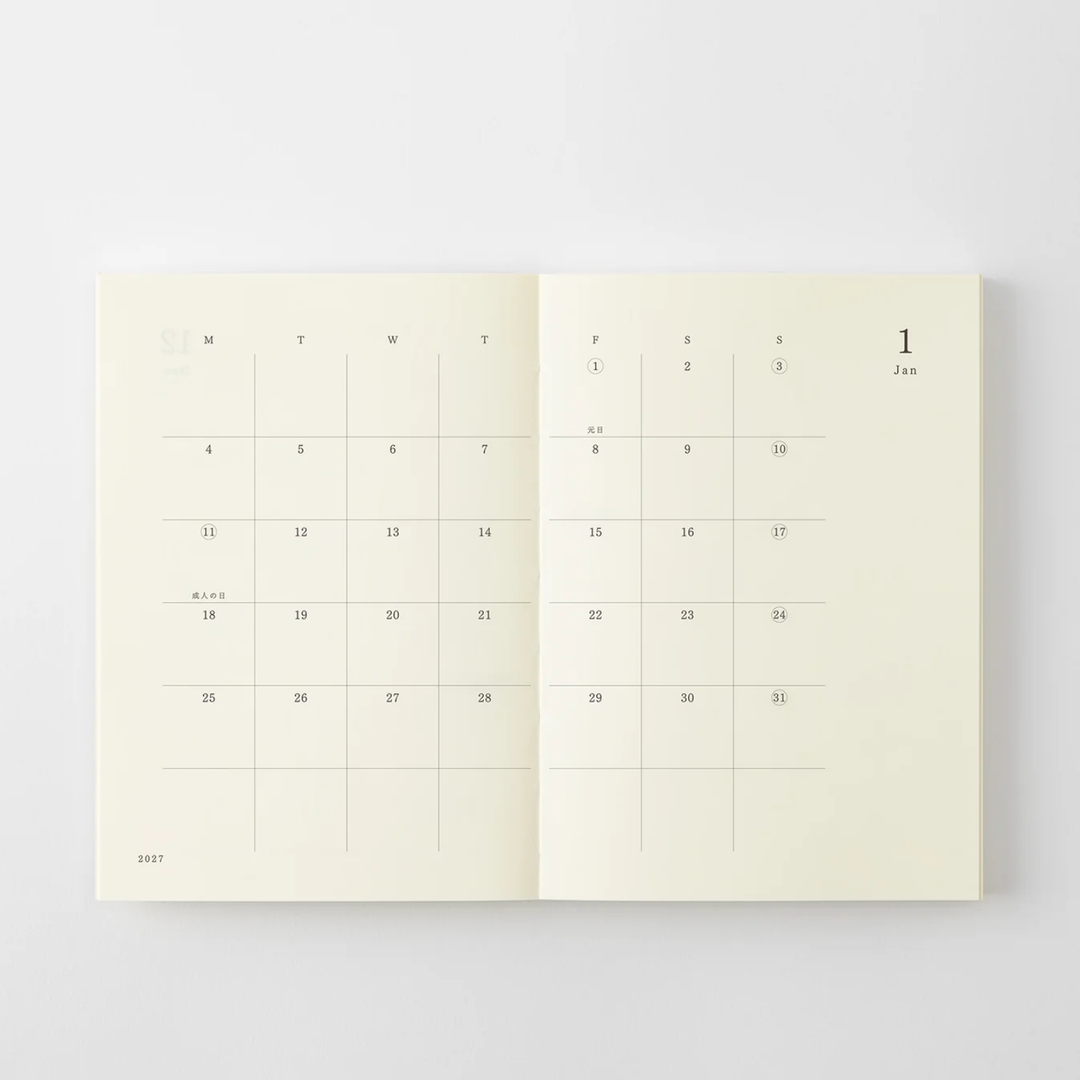 Midori - MD Notebook Diary 2027 - A6