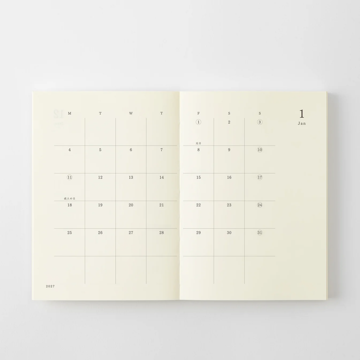 Midori - MD Notebook Diary 2027 - A6