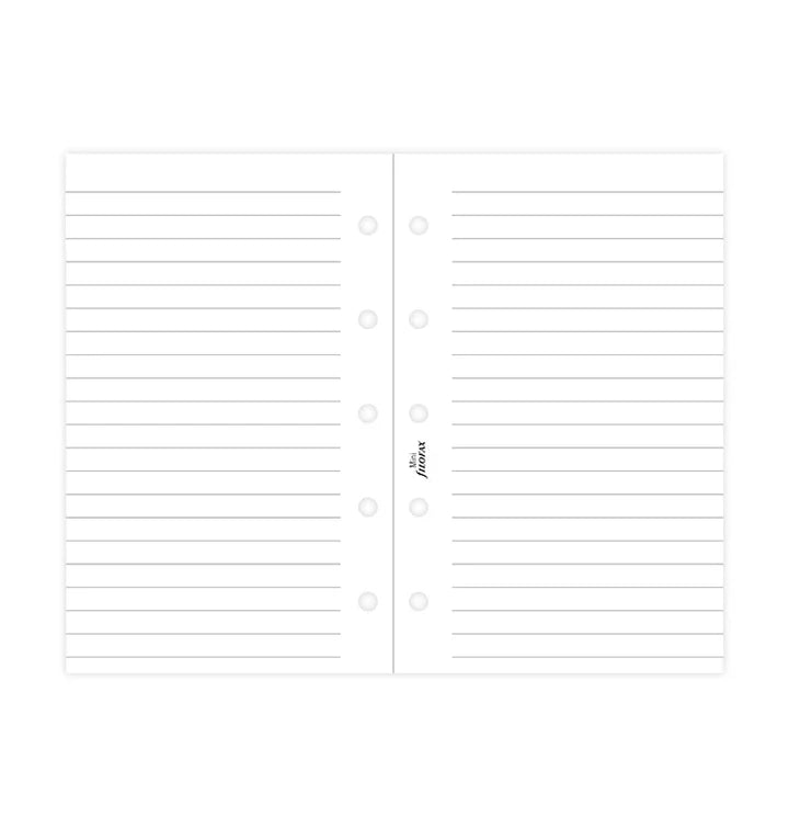 Filofax - Mini Ruled Notepaper - White