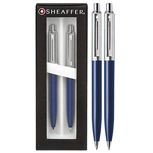 Sheaffer - Sentinel Ballpoint Pen and Pencil Set - Blue/Brushed Chrome