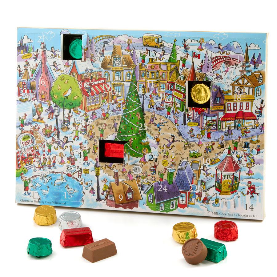 ROGERS - ADVENT CALENDAR - CHRISTMAS TOWN - MILK CHOCOLATE - 25 PCS - 200 G