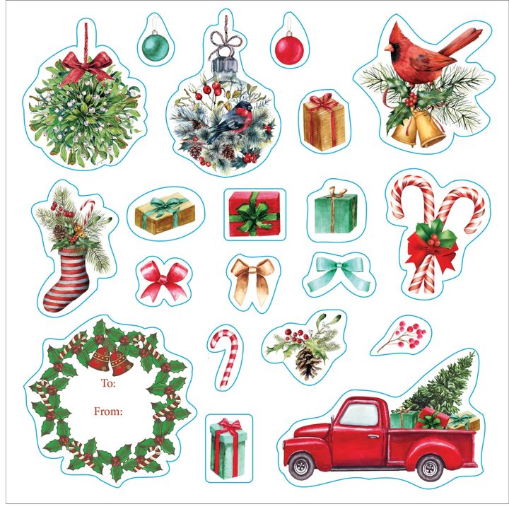 Peter Pauper Press - Sticker Book - Merry & Bright Christmas