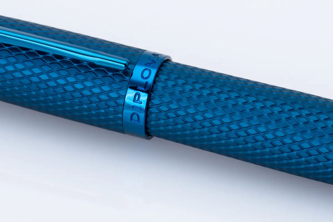 Diplomat - Viper Guilloche Ballpoint - Blue