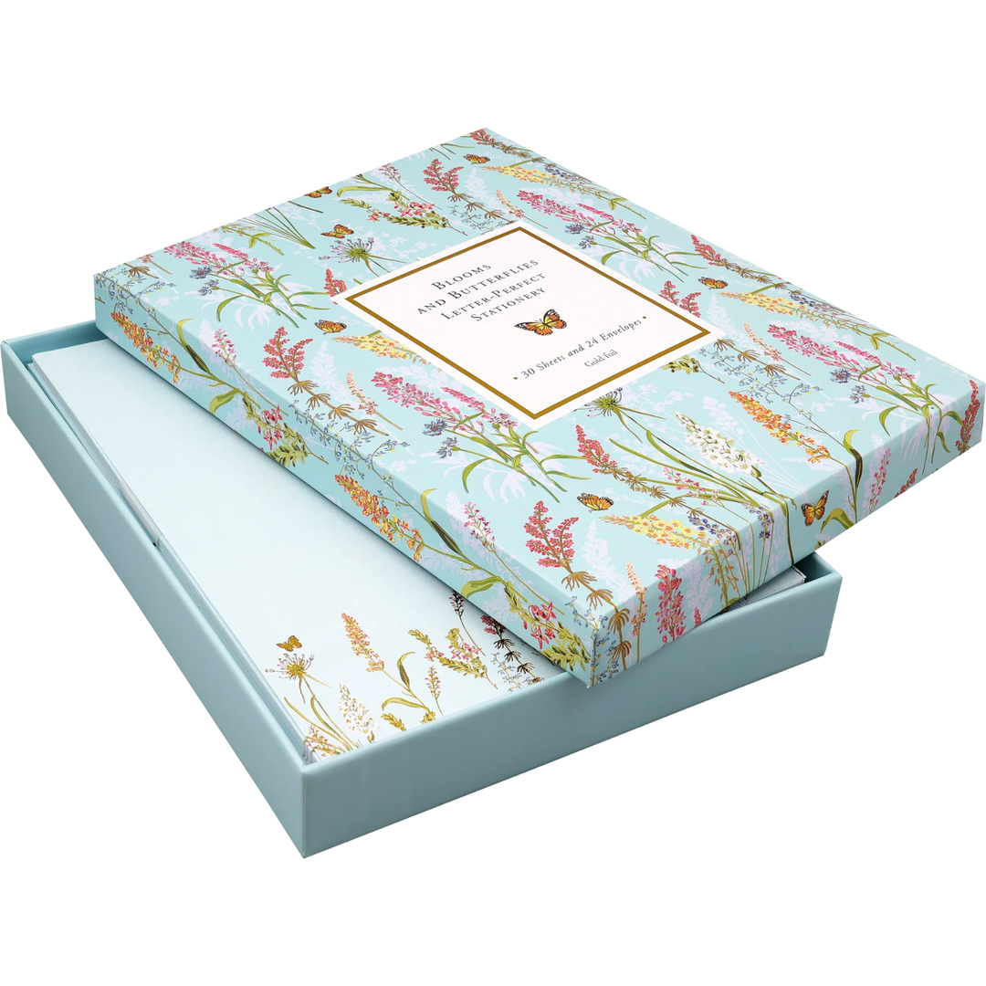 Peter Pauper Press - Letter-Perfect Stationery Box Set - Bloom and Butterflies