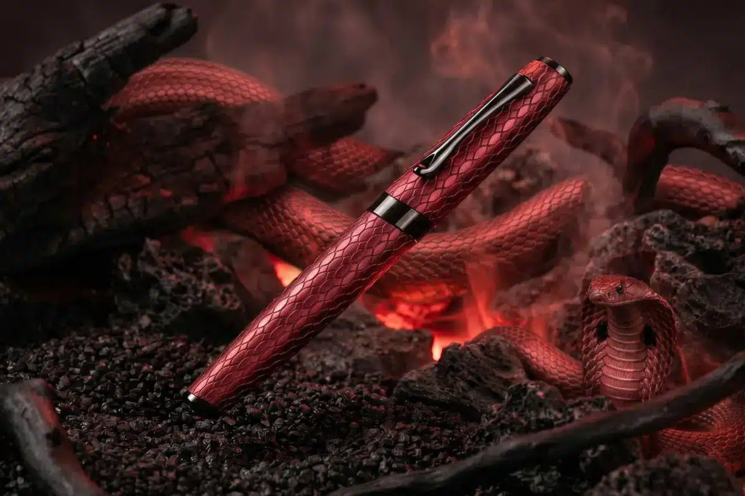 Diplomat - Fountain Pen Cobra Guilloche - Burgundy