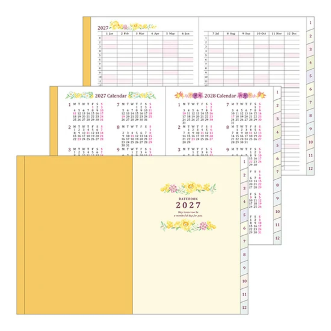 Midori - 2027 Pocket Diary - Country Time Flower