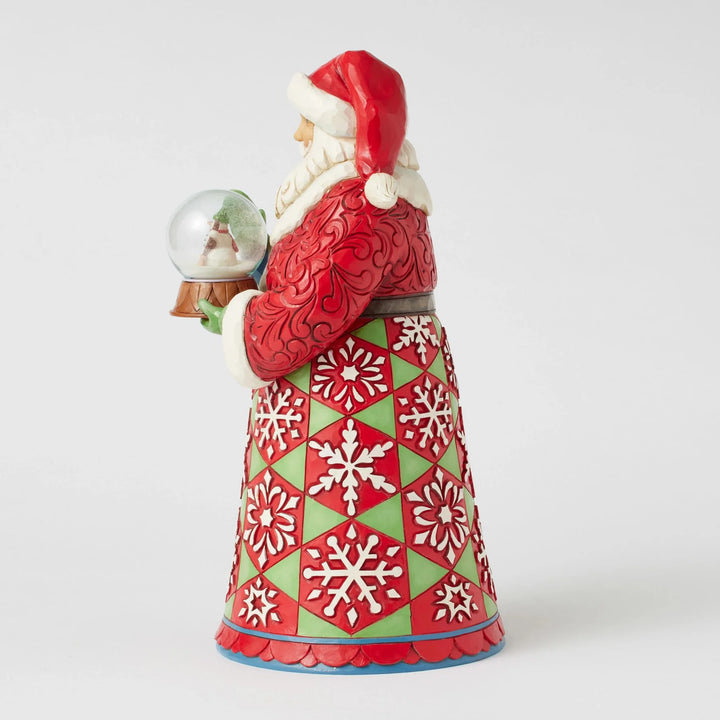 Jim Shore - Christmas Figurine - Holding Mini Snowman Globe