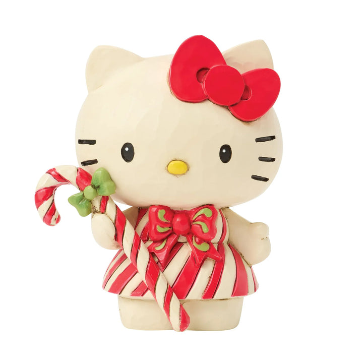 Jim Shore - Hello Kitty Christmas Mini Figure -  Candy Cane