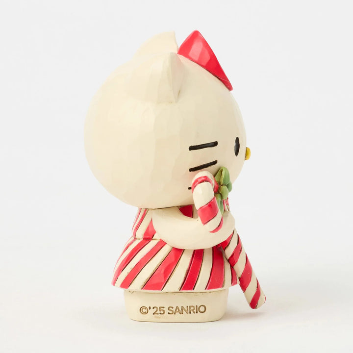 Jim Shore - Hello Kitty Christmas Mini Figure -  Candy Cane