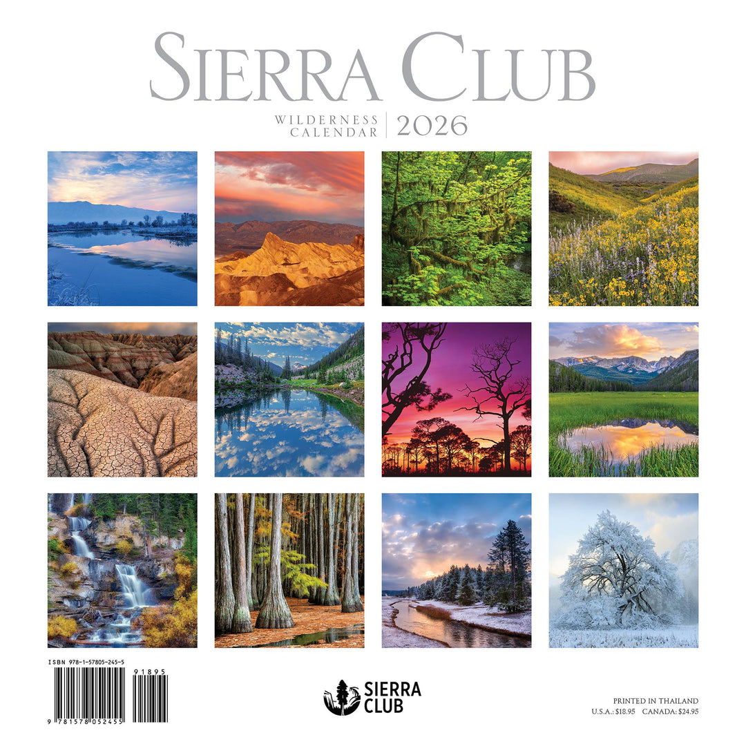 Sierra Club - 2026 Wall Calendar - Wilderness