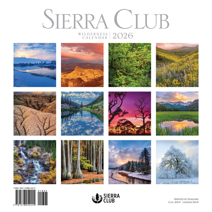 Sierra Club - 2026 Wall Calendar - Wilderness