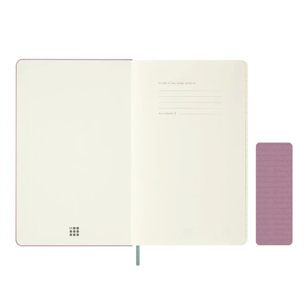 Moleskine - Classic Hardcover Notebook - Ruled - Large - Majestic Pink