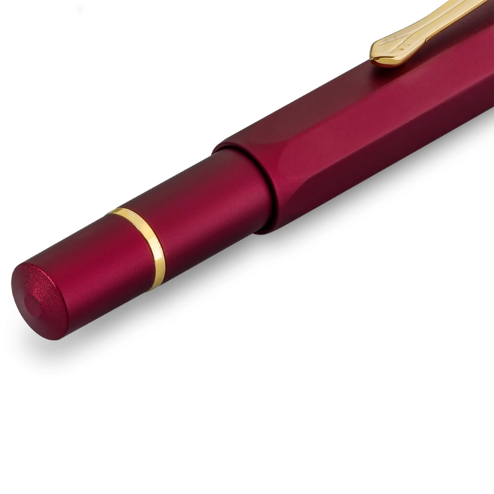 KAWECO - Piston AL Sport Fountain Pen - Solo | Bordeaux/Gold
