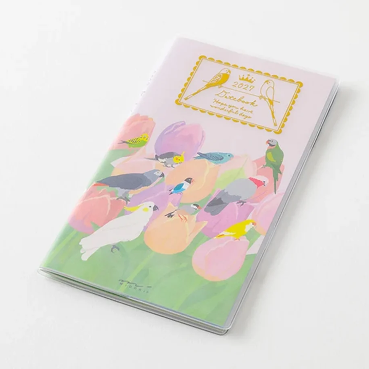 Midori - 2027 Slim Pocket Diary - Bird