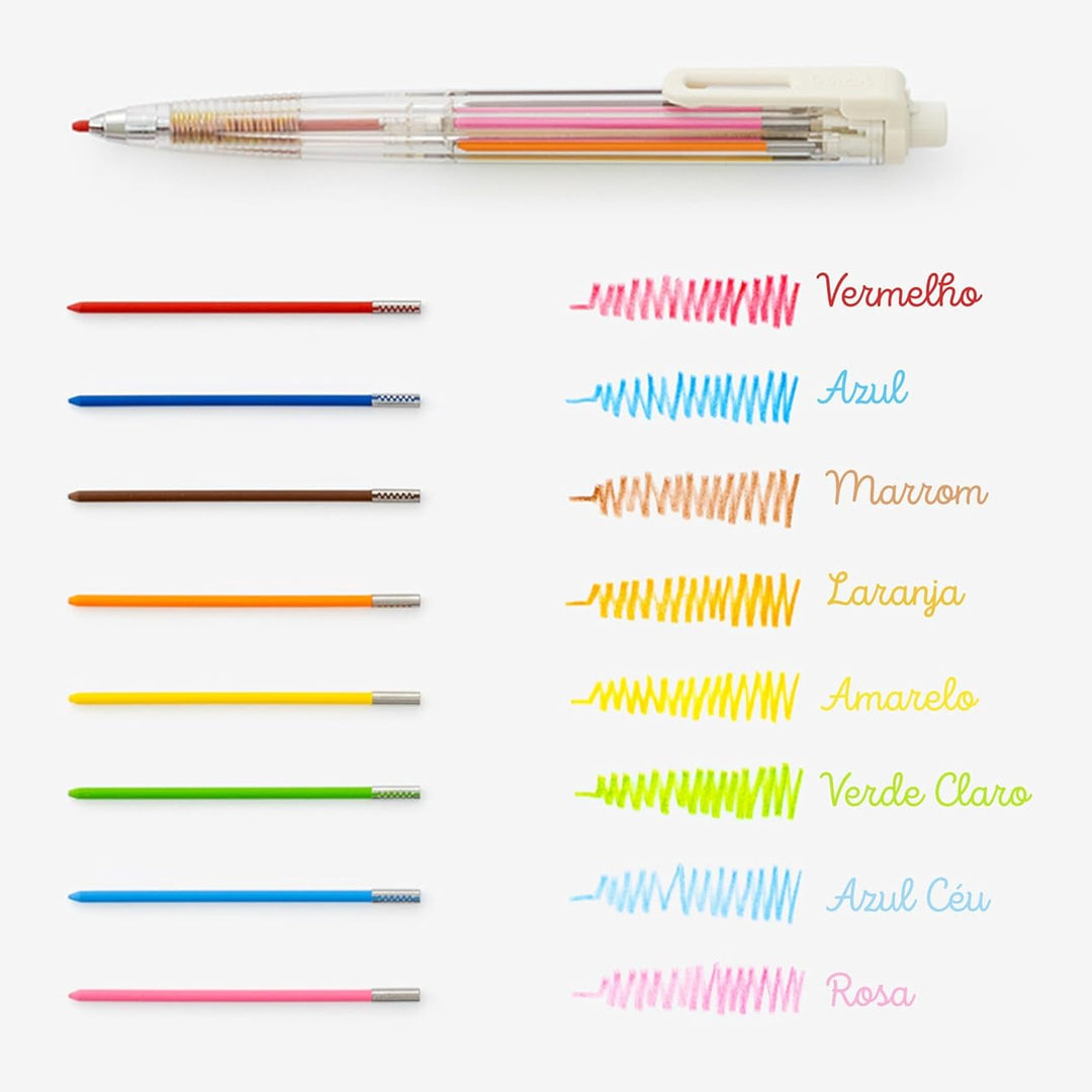 Pentel Arts - Multi Colour Pencil - 8 Colours