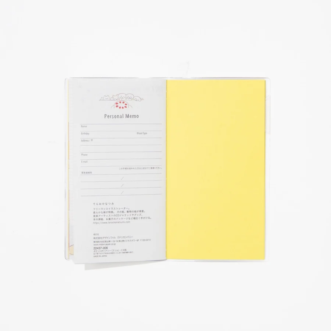 Midori - 2027 Slim Pocket Diary - Dog