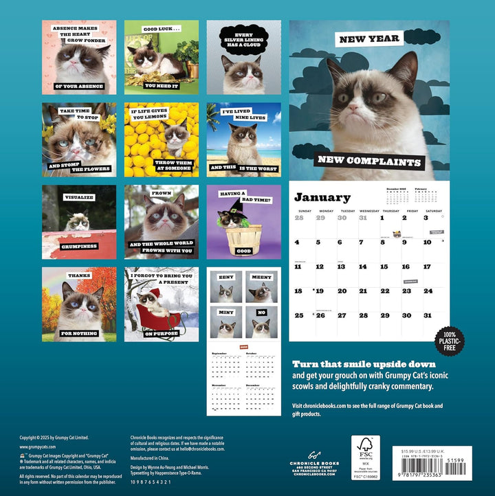 Chronicle Books - 2026 Wall Calendar - Grumpy Cat