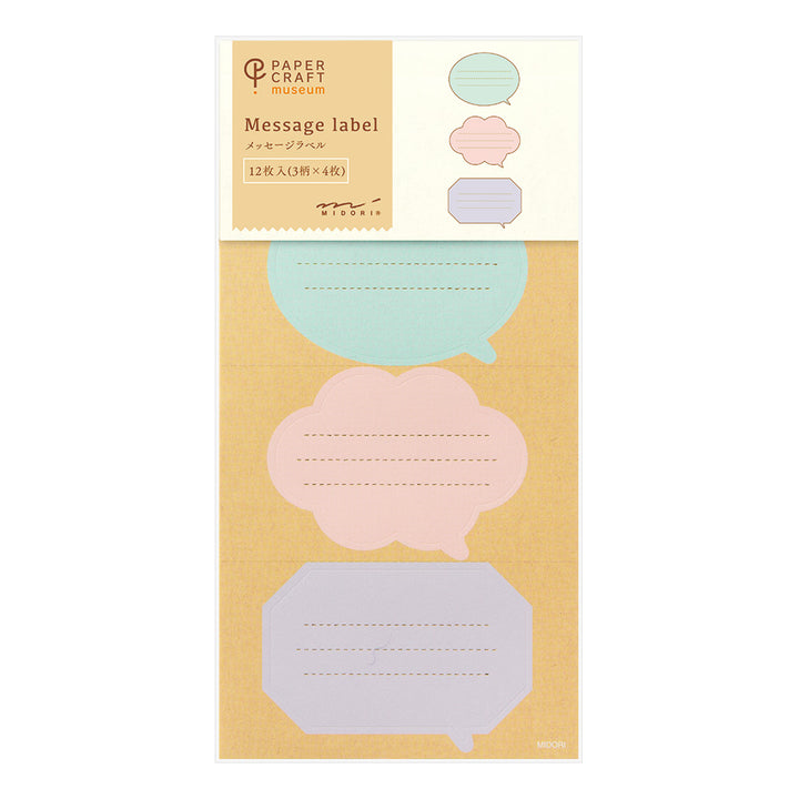 MIDORI - Paper Craft Museum Sticker 2440 | Label Pattern Balloon