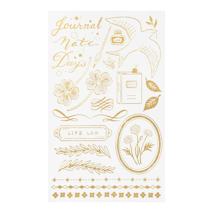 Midori - Gold Foil Transfer Sticker - 2615 - Happy Motifs for record