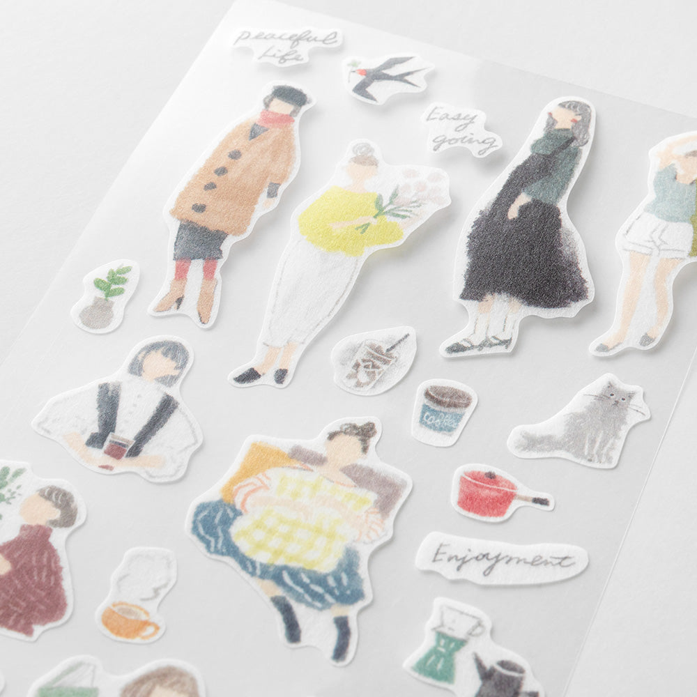 MIDORI - Watercolor Stickers - 2637 - Fashion