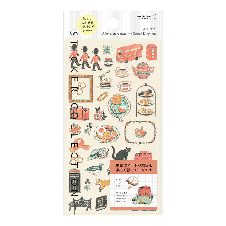 Midori - Sticker Sheet 2718 - British Motifs