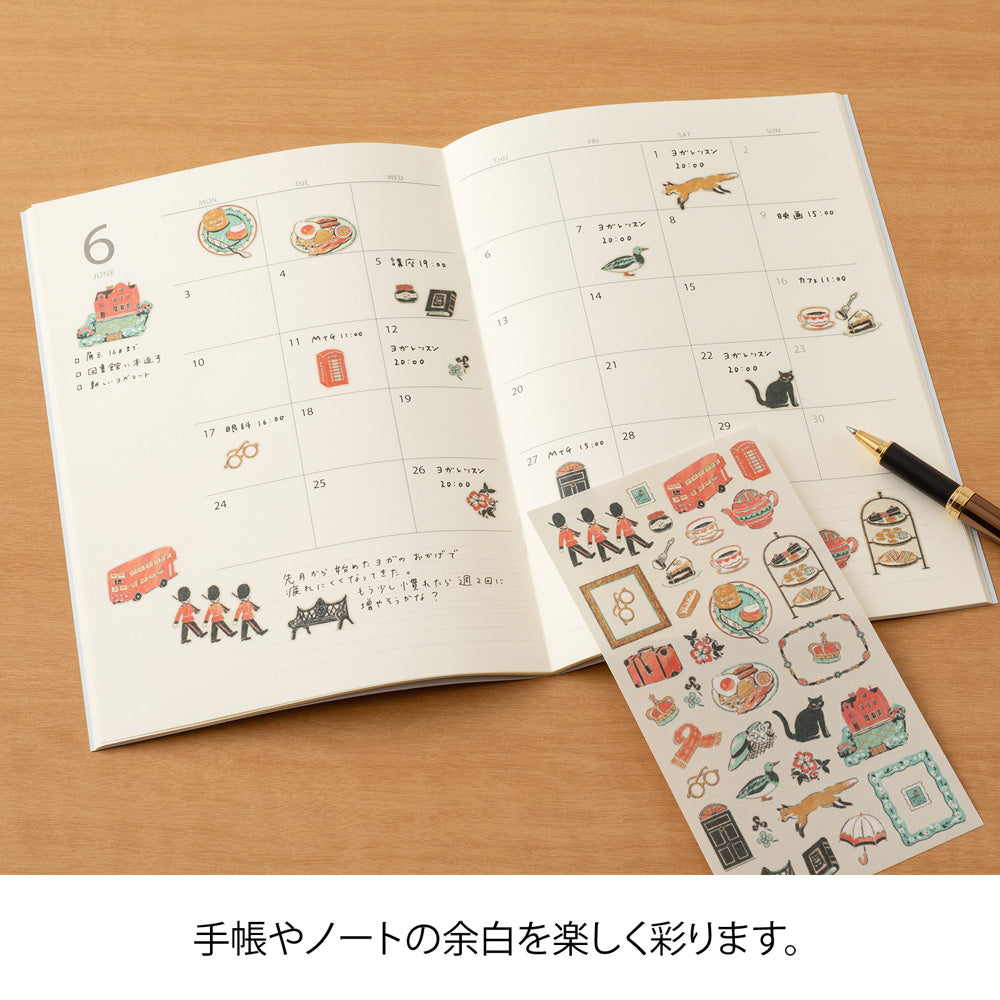 Midori - Sticker Sheet 2718 - British Motifs